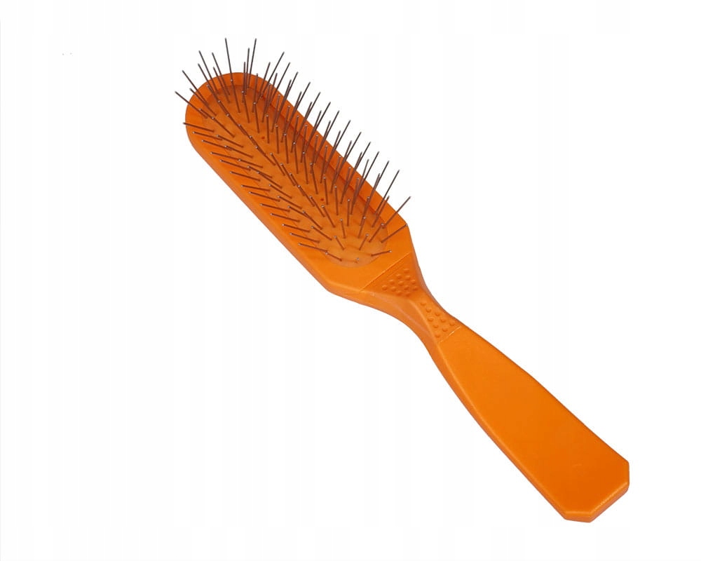 Kartáč Oblong Pin Brush oranžový, Měkký značky Madan's