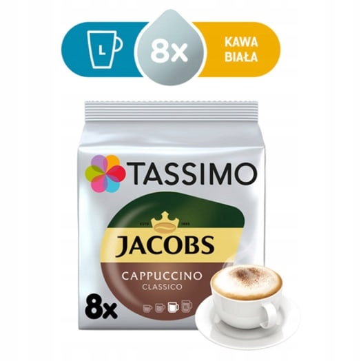 Levně Tassimo Jacobs Cappuccino Classico Káva v kapslích (8 kapslí)