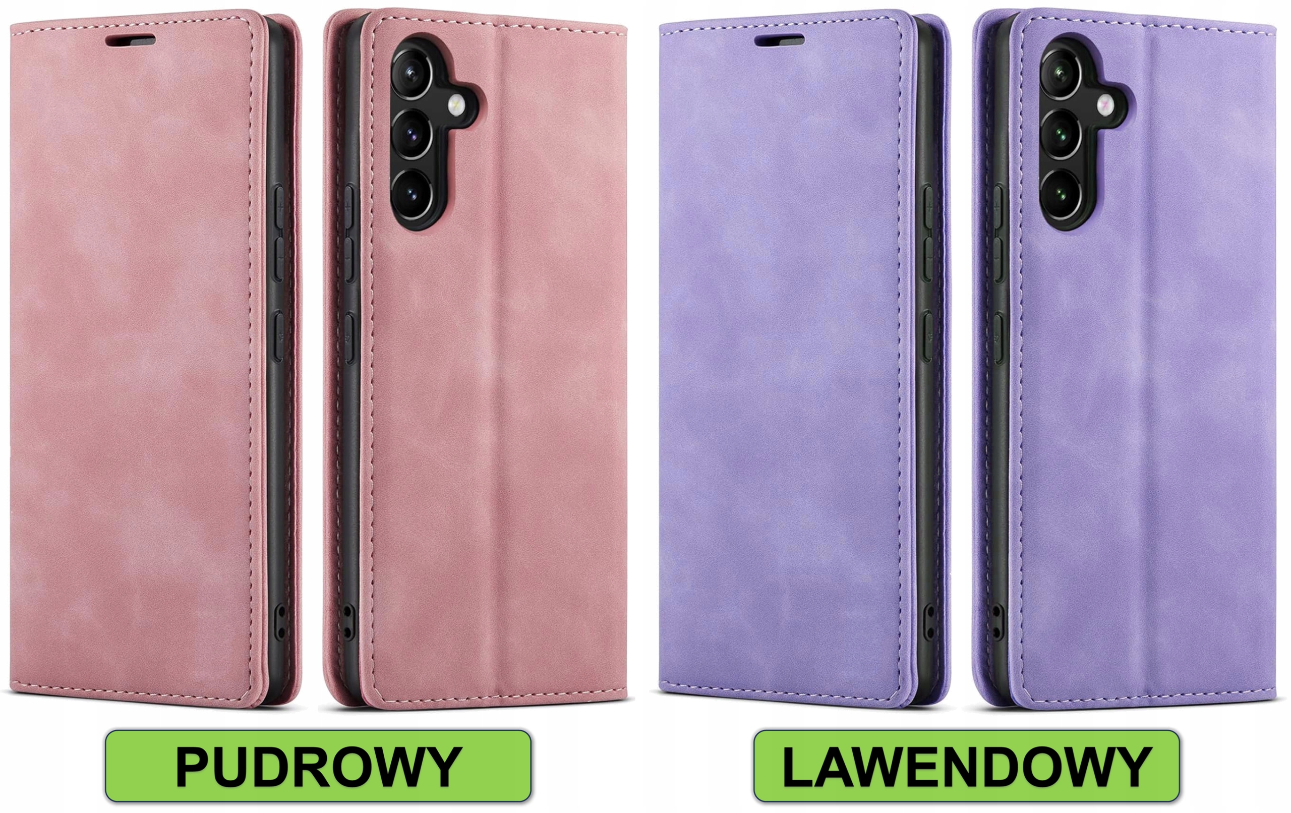 ETUI SKÓRZANE PORTFELOWE + SZKŁO 9H PRO+ DO SAMSUNG GALAXY S25 | KOLORY Kolor czarny