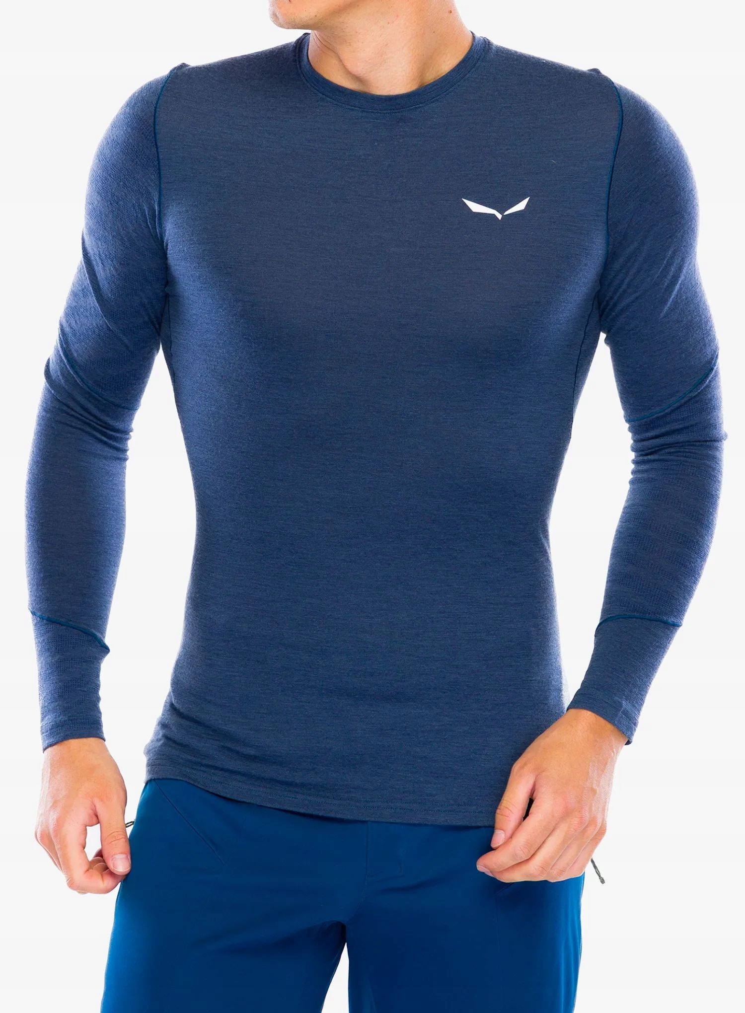 Mikina Salewa Cristallo Warm Amr L/s Tee tmavě džínová XL