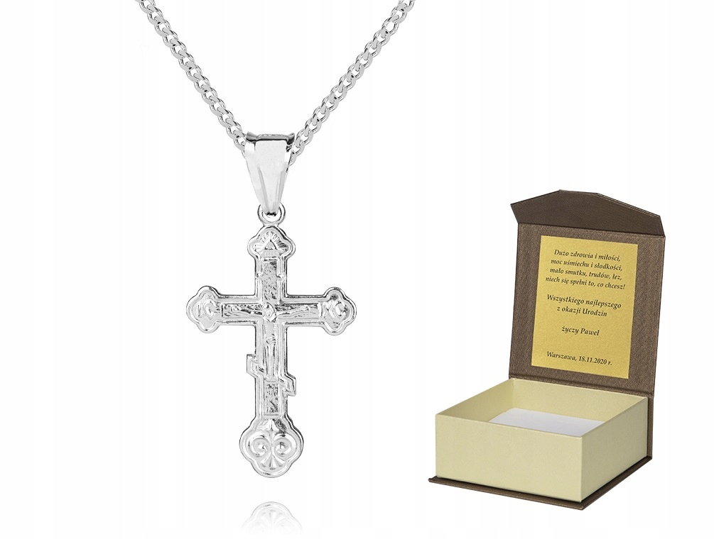 Stříbrný řetízek Pravoslavný Křížek 45 cm P3K20