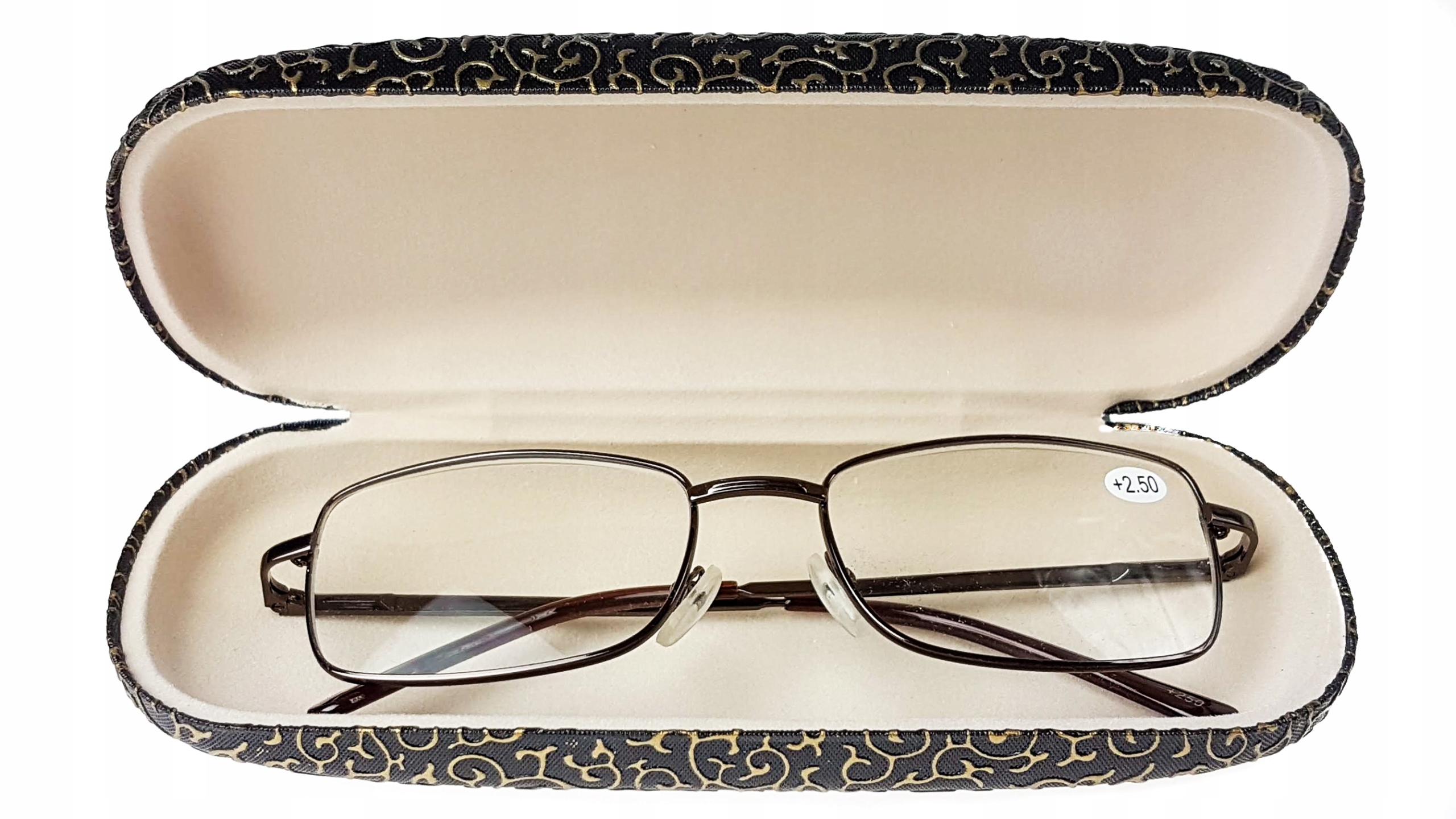 

Etui Na Okulary Pokrowiec Sztywny złoty brąz