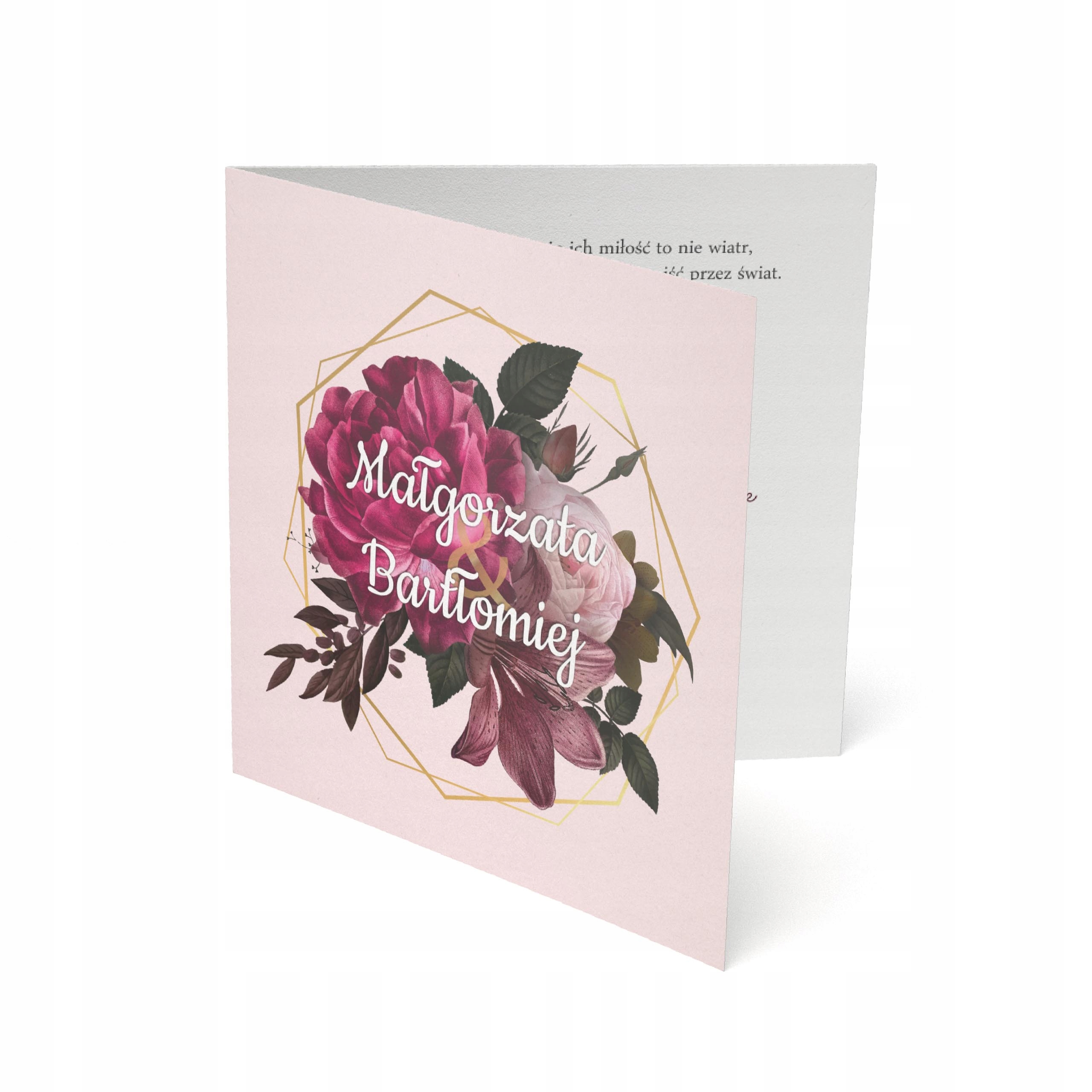 ZAPROSZENIA ŚLUBNE kwiaty wianki boho NOWE WZORY