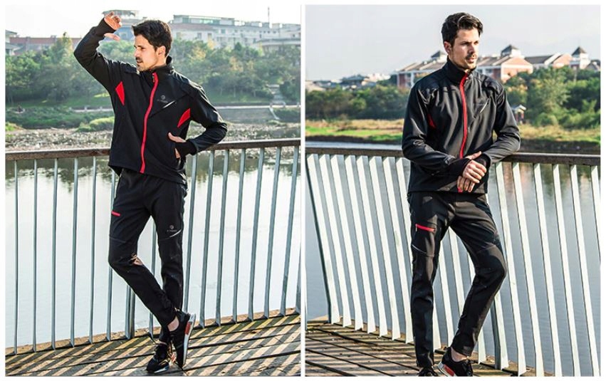 X-Tiger Kurtka Na Rower Męska Zima Trzy Kieszenie Na Niskie Temperatury M Właściwości antybakteryjne bezszwowe elementy odblaskowe ochrona UV oddychające odprowadzające wilgoć szybkoschnące termiczne wiatroszczelne wodoszczelne