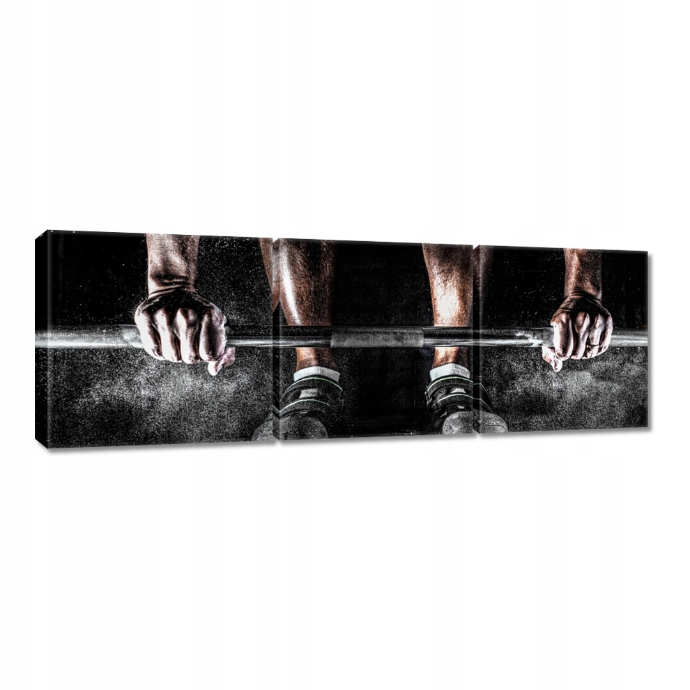 

Obrazy 120x40 Sztangista Sztanga