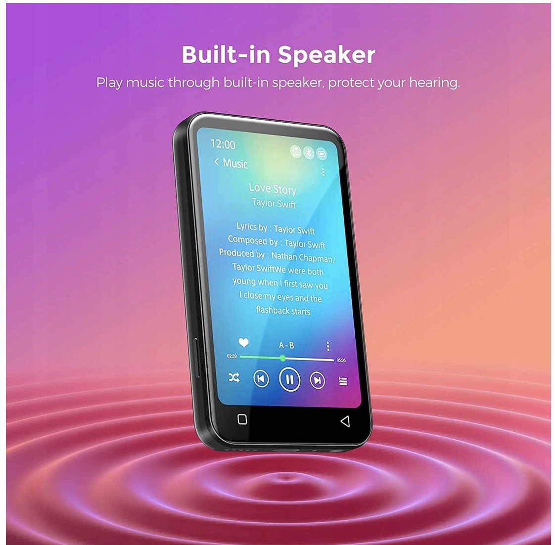 Odtwarzacz MP4 MP3 Bluetooth dotykowy VIDEO WIFI + KARTA 32GB Marka AGPtek