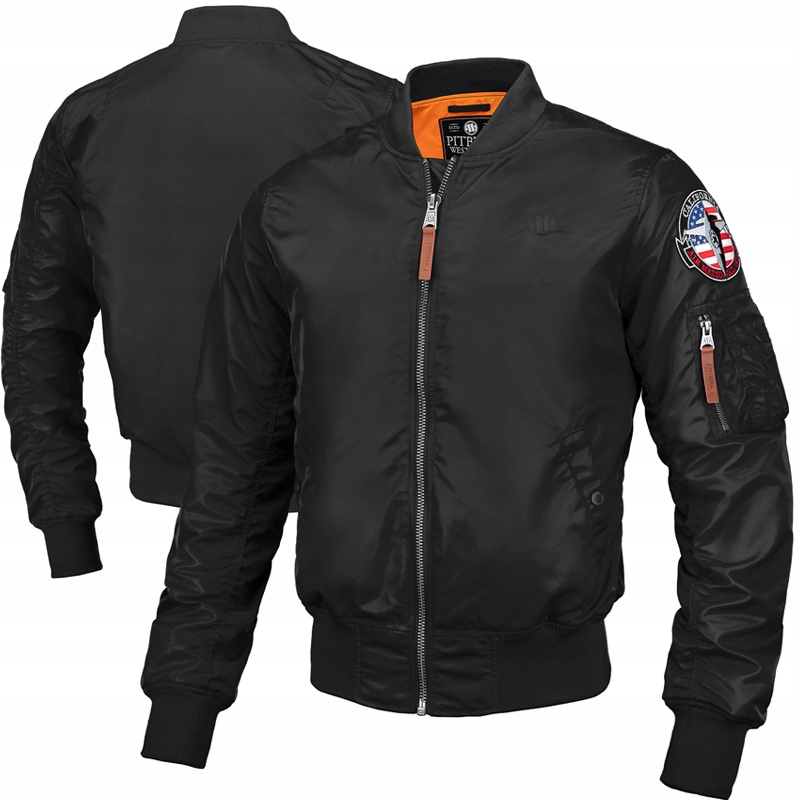 

Pit Bull kurtka MA-1 Flight black + wlepa Ari 3XL
