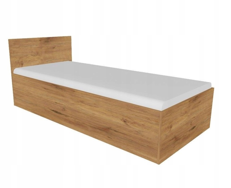 Łóżko ANDREA 90x200 cm z pojemnikiem dąb lancelot