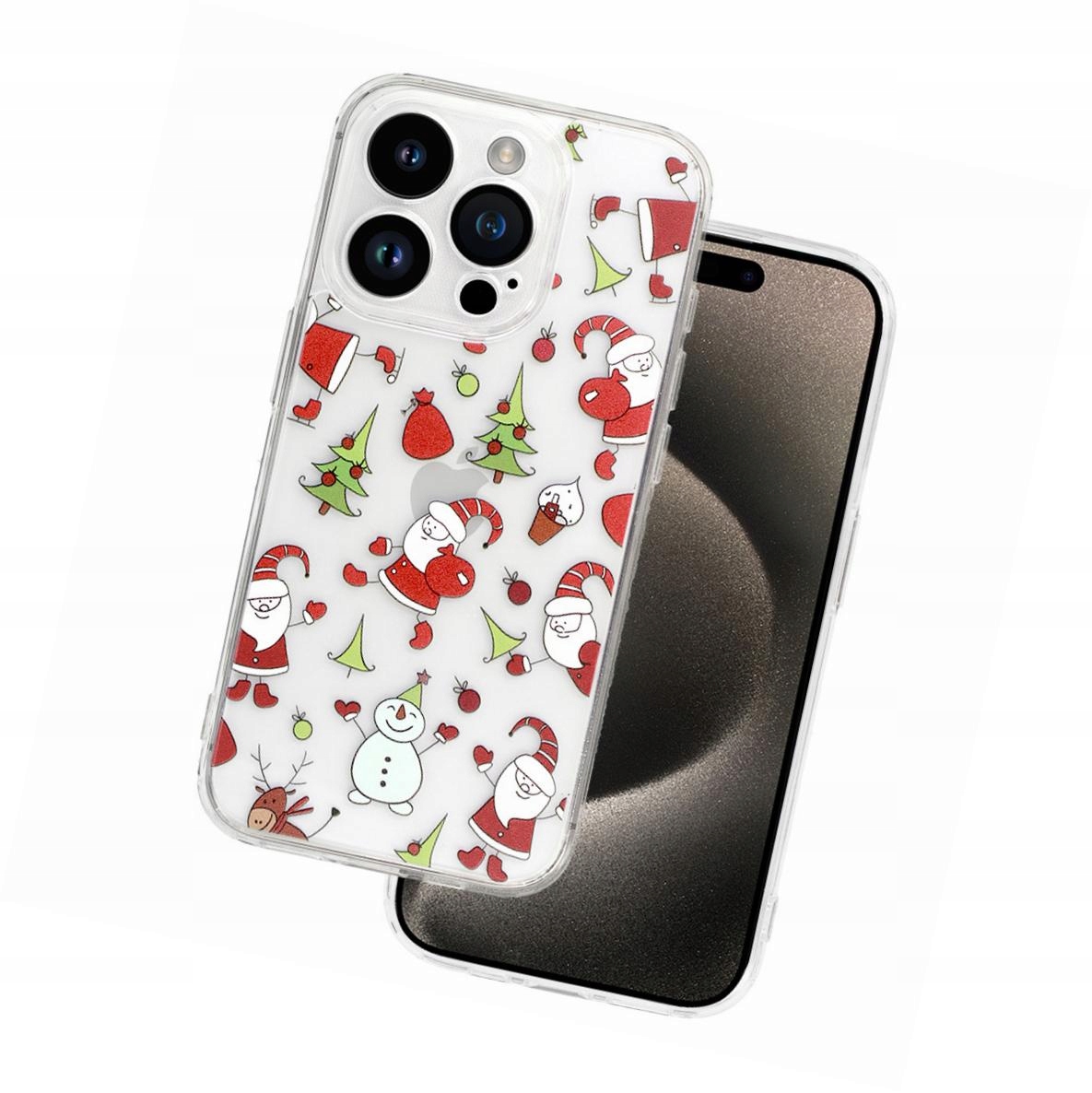 Etui Christmas świąteczne Clear Case do iPhone 14 pokrowiec