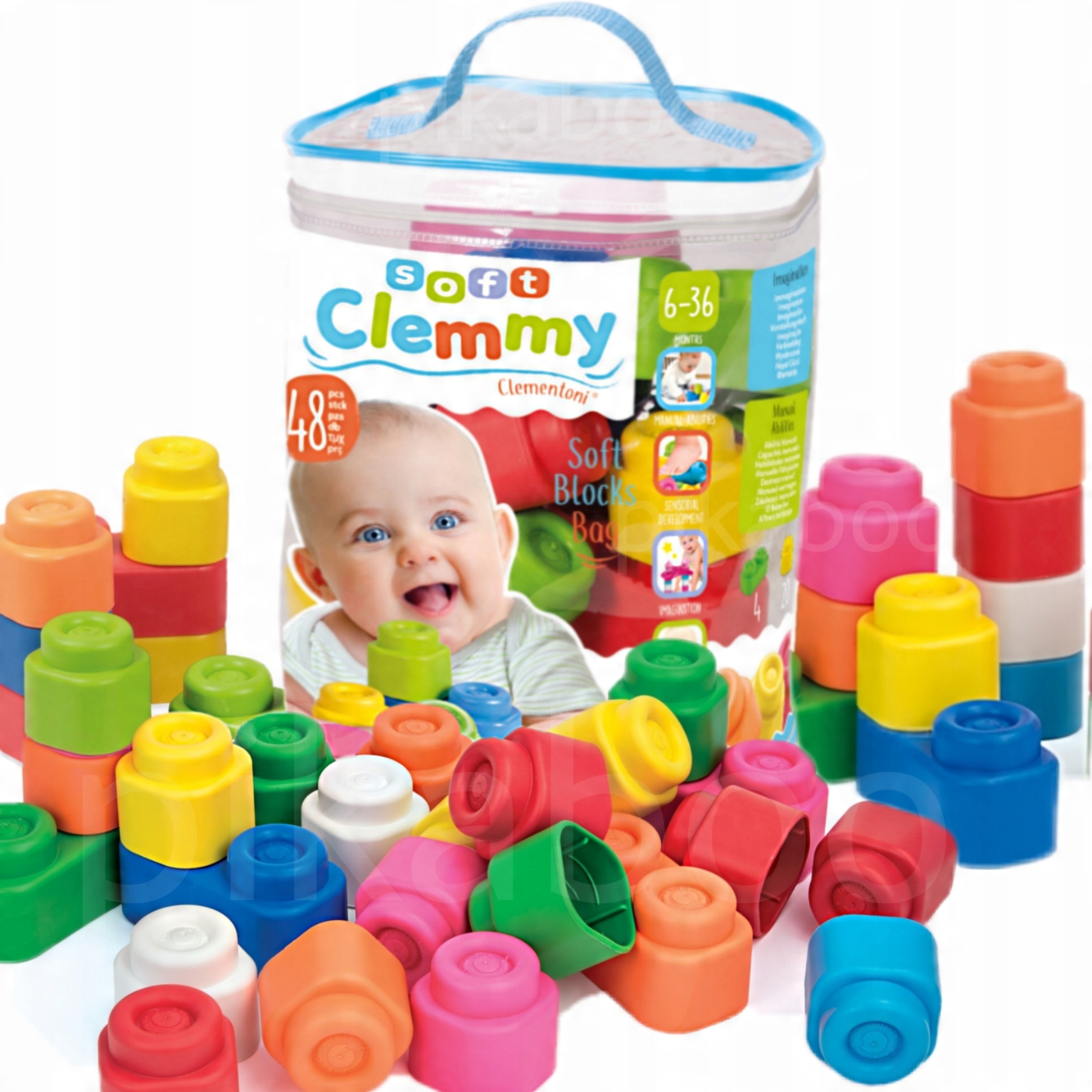 

Clementoni Clemmy woreczek z 48 klockami