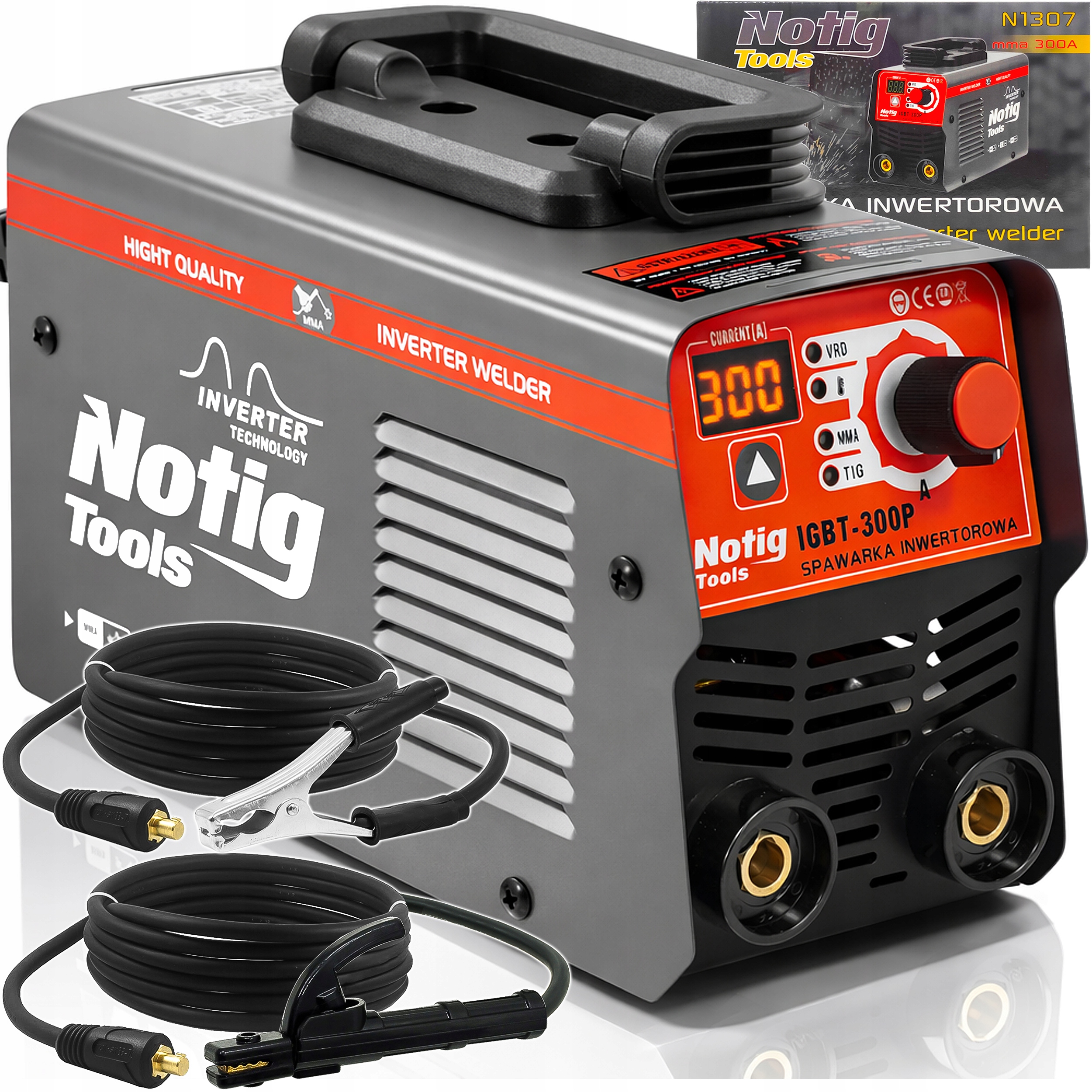 Spawarka Inwertorowa Inwerterowa 300A Mma Tig Lift Vrd 20–330A 230V Mocna