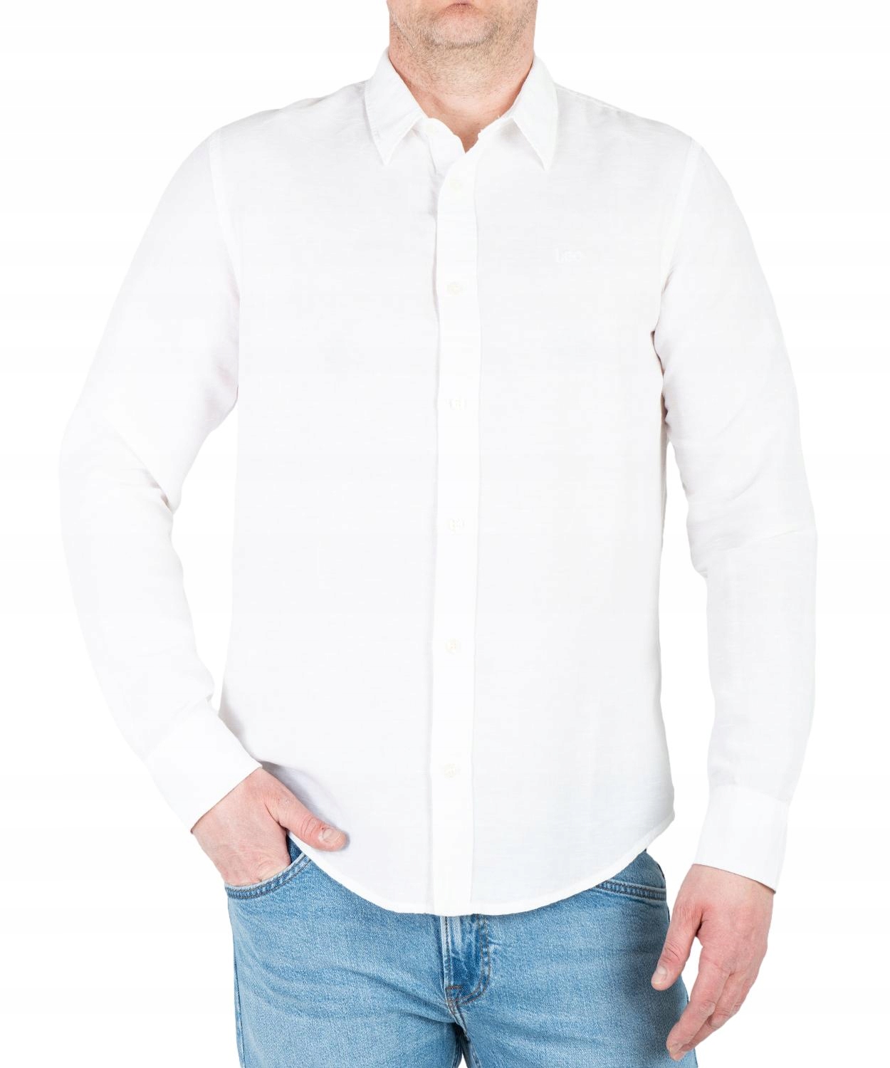 Košile Lee Patch Shirt 112364230 Bright White M