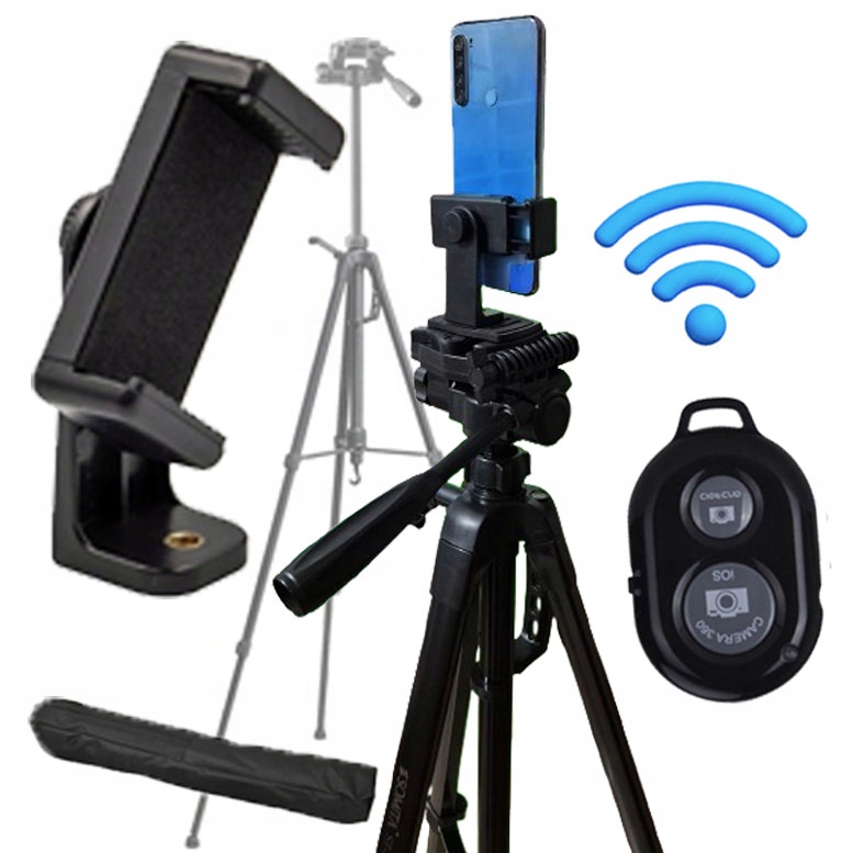 Vysoký Hliníkový Stativ 64-178 CM 3560 Pro Telefon Pilot Pouzdro Hlavice 3D