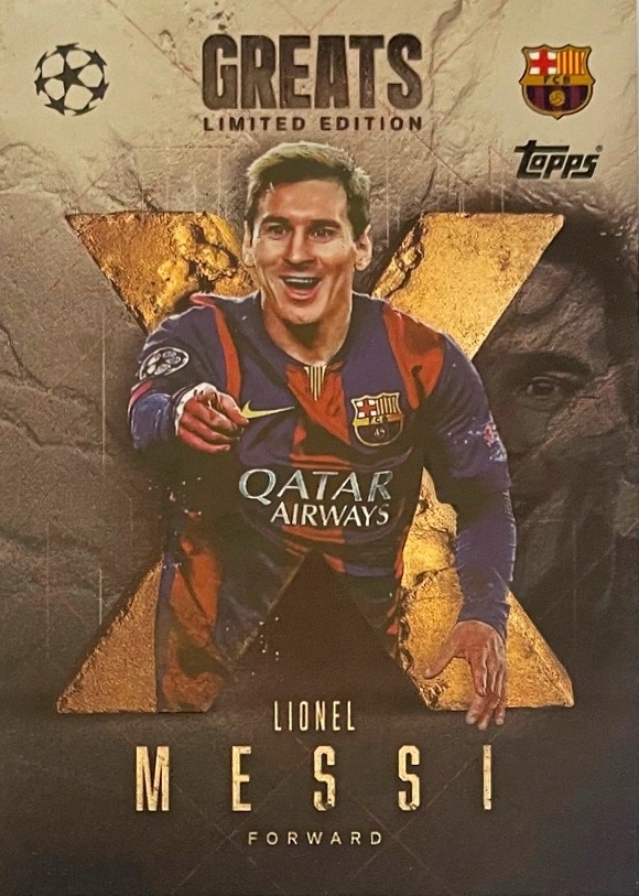 Topps Match Attax Extra 2025 2026 Greats Limited Messi Barcelona Le Xg 2