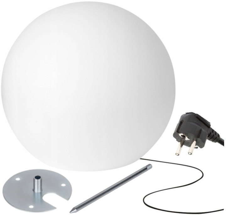 

Lampa Ogrodowa Kula Świecąca Stojąca E27 IP44 30cm