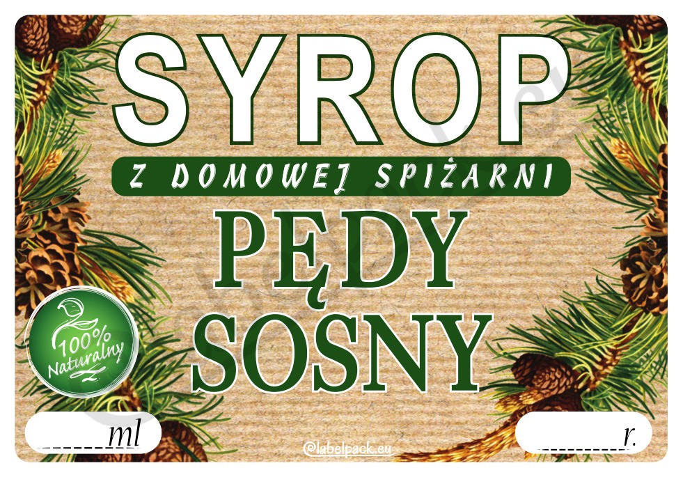 

Etykieta na Syrop Pędy Sosny 20 szt.