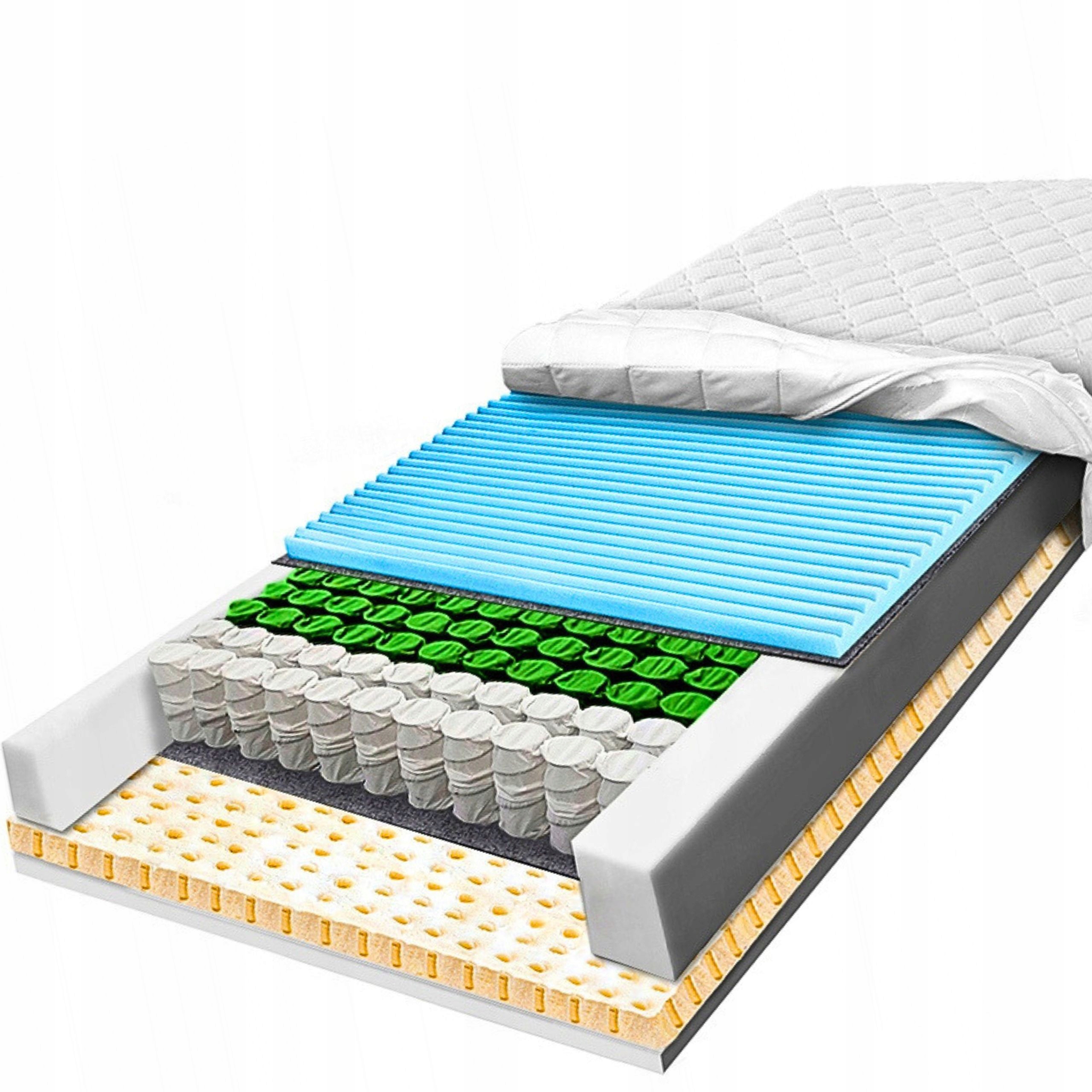 Matrac H2 H3 s taštičkovými pružinami 120x190, 7-zónová masáž, 22 cm