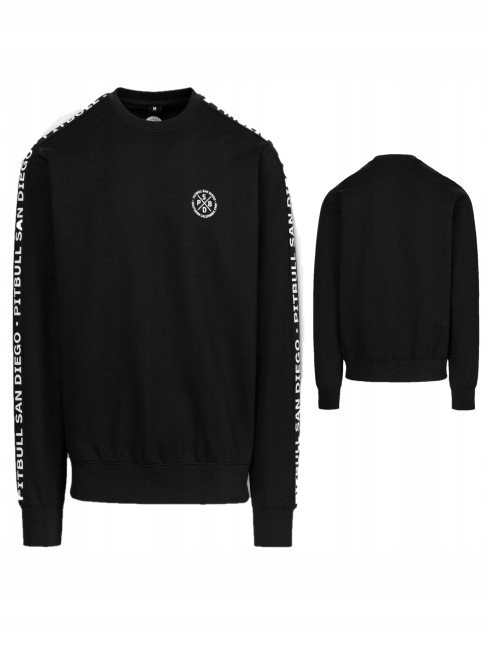 Pitbull West Coast Pánské Crewneck Mikina Tape Parker Černá XXL