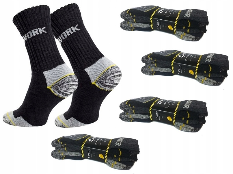 

12X Skarpety Work Robocze Worker Polskie 43-46