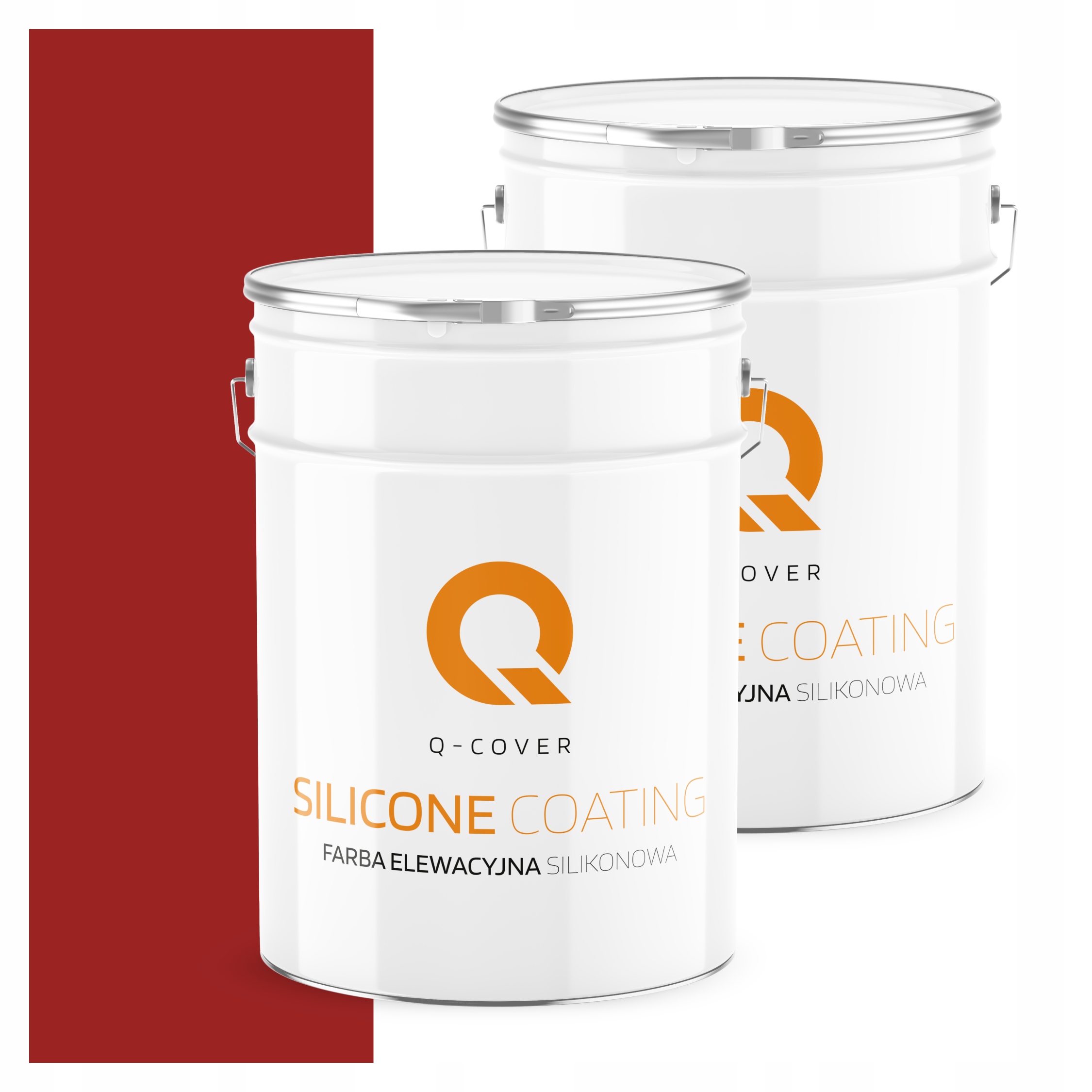 Fasádna farba Fasádová 10L Silikónová Uv Farba Červená Ral 3001