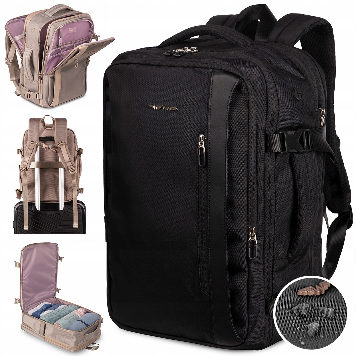 Uniwersalny Plecak Podróżny Do Samolotu Z Miejscem Na Laptop 001C