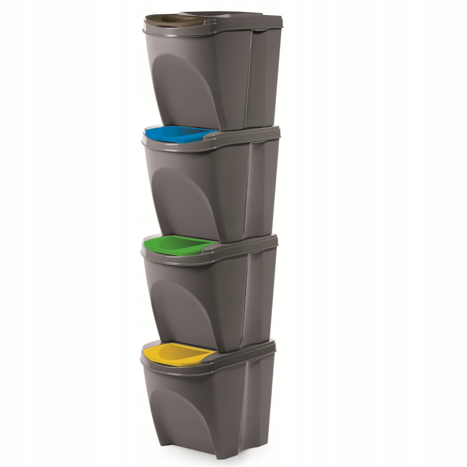 Levně Sada třídicích košů Sortibox 4x25L šedá