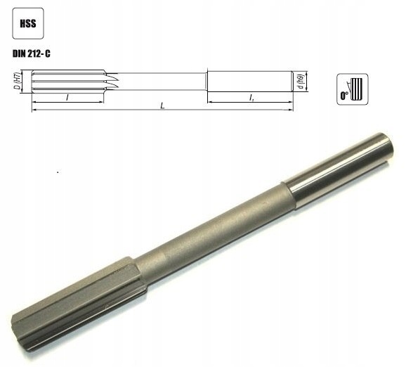 

Fenes Rozwiertak fi 18 56/182 Din 212-C prosty Hss