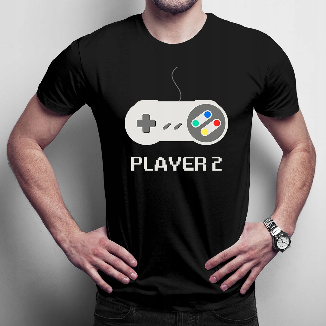 

Player 2 męski t-shirt wyjątkowy prezent dla niego