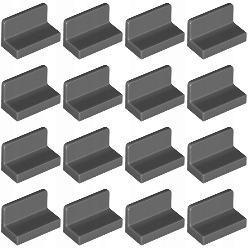

Lego 4865b Panel 1x2x1 szary ciemny (9g) 16szt