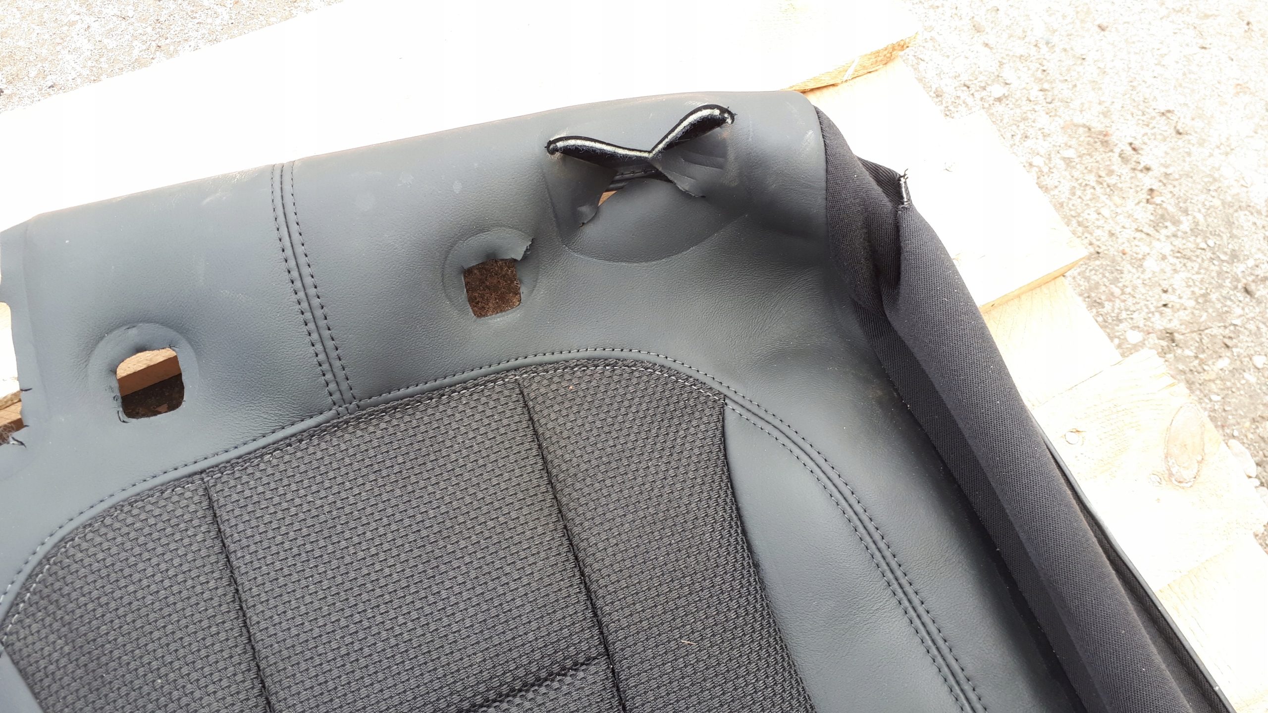 A4 B9 8W seat rear part MATERIAL leather POL SLINE