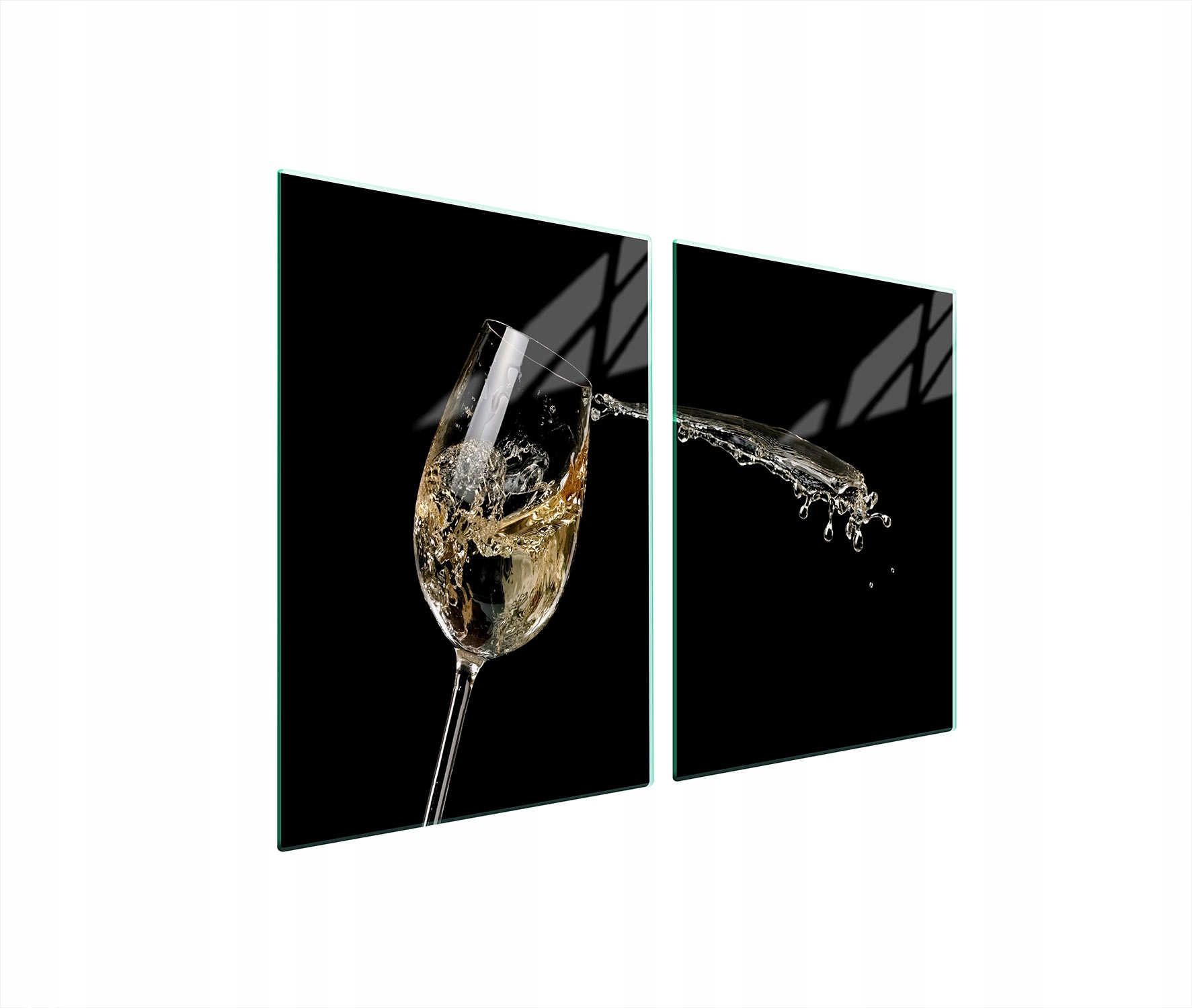 Skleněná Ochranná Deska Do Kuchyně 2x45x52 Víno Tvrzené Sklo