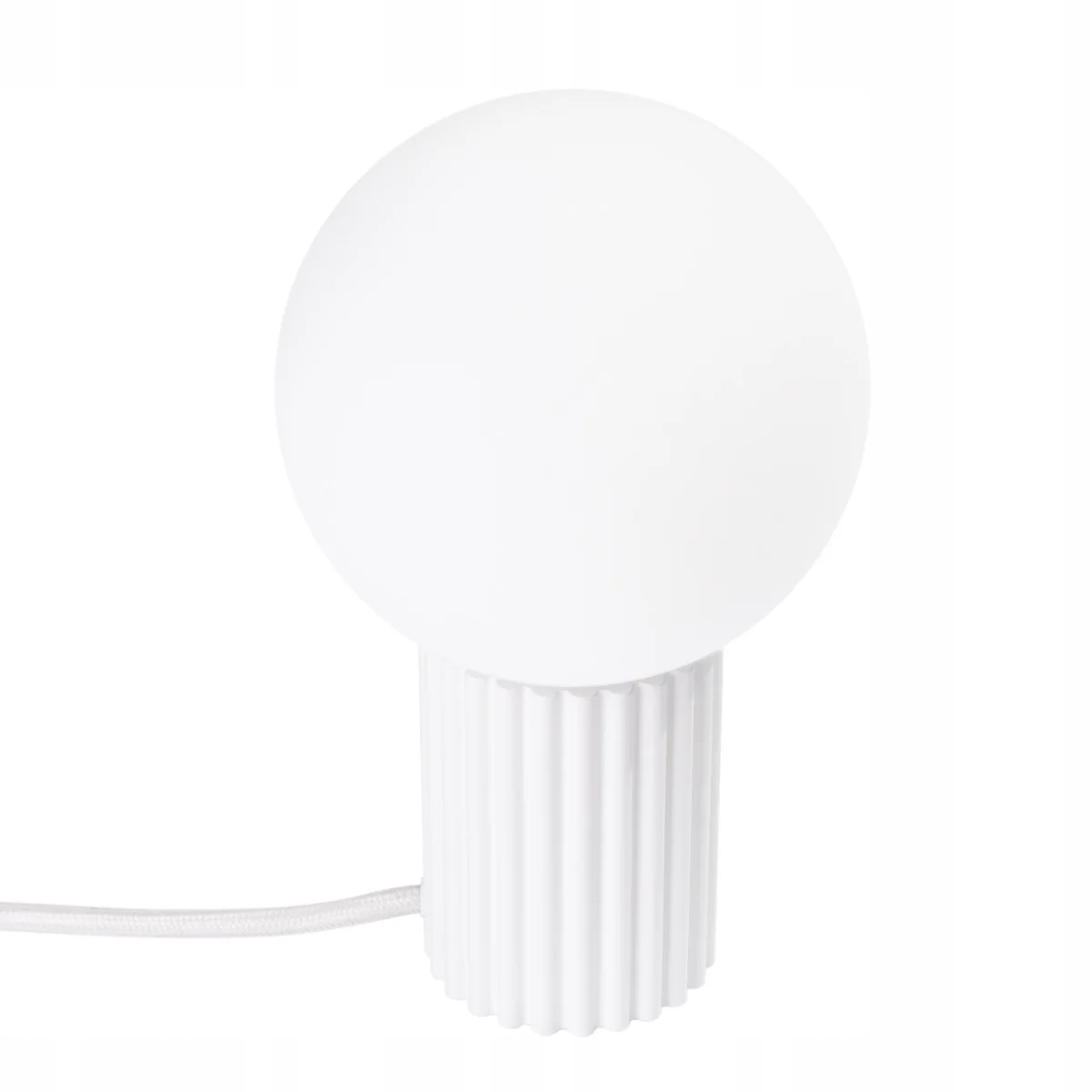 Sollux Lighting Stolová lampa Halo biela, hliníkovo-sklenená, 1xG9 8W