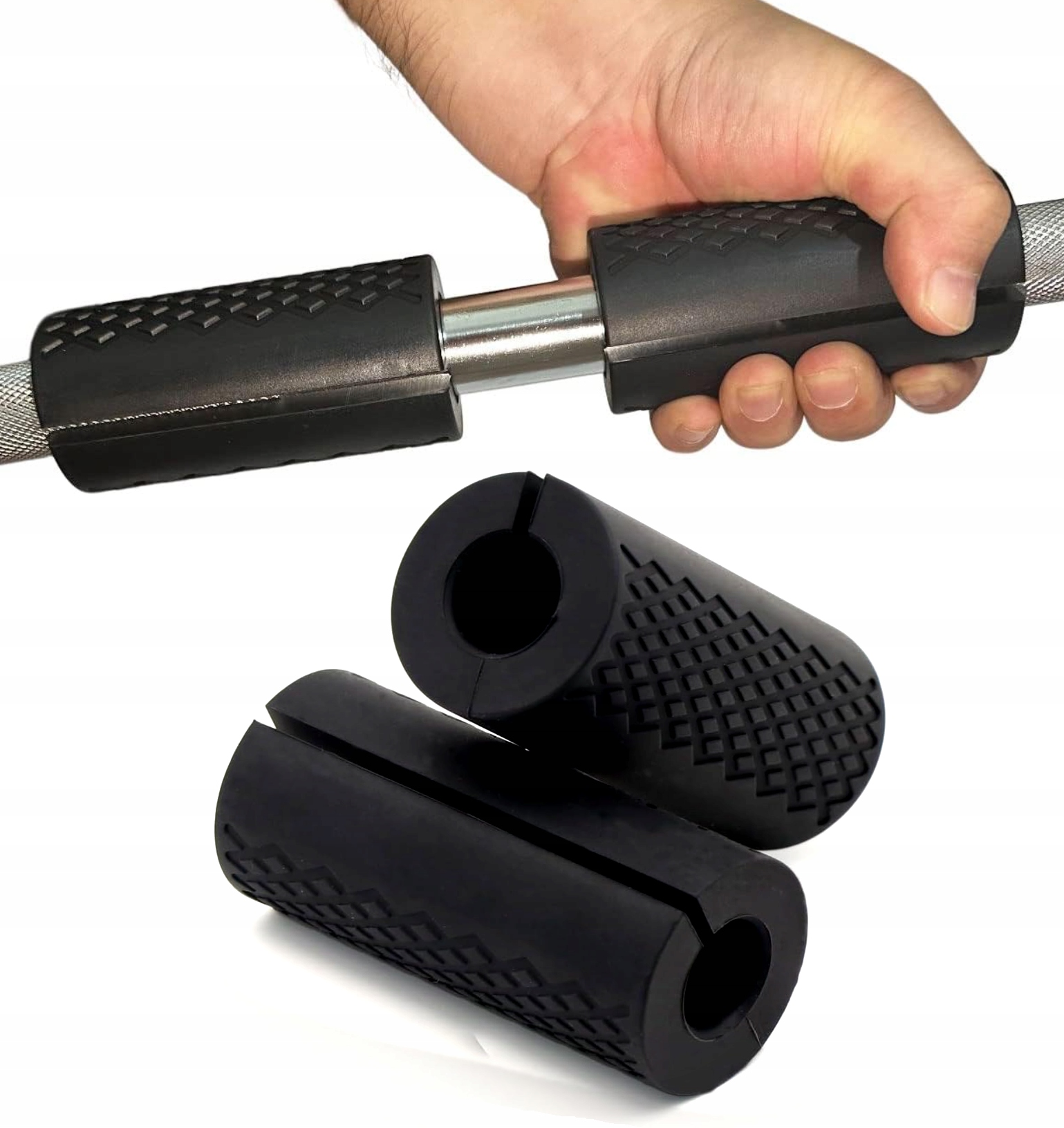 НАКЛАДКИ ДЛЯ ГРИФА ШТАНГИ ГАНТЕЛИ FAT GRIP