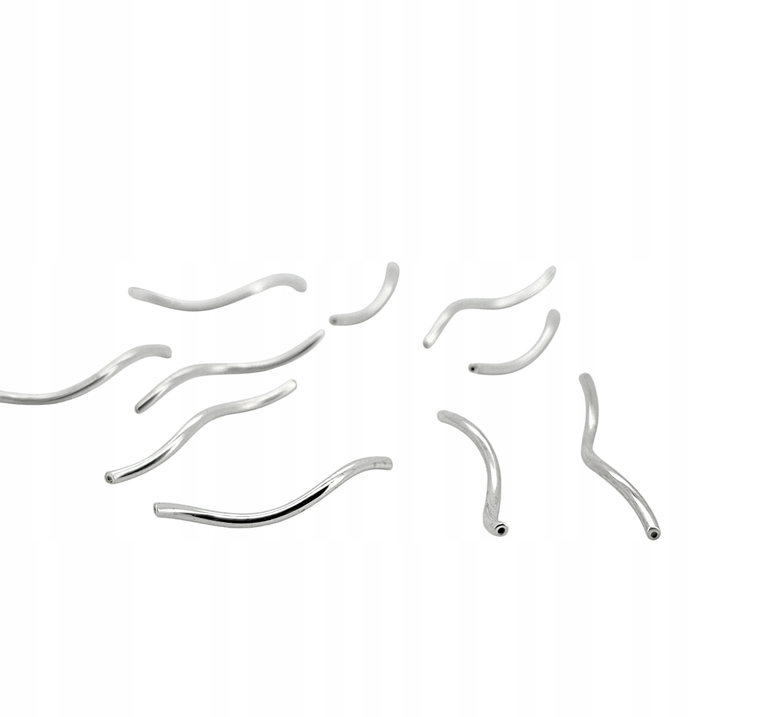 RURKA FALOWANA DYSTANSOWA SREBRO PR. 925