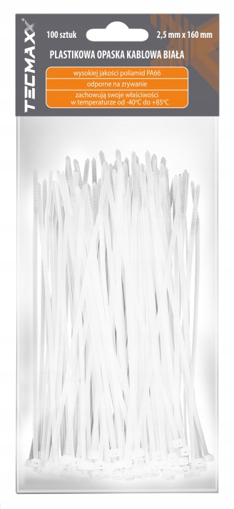 

Tecmaxx Opaska Zaciskowa Biała 2,5X160mm 100 Szt
