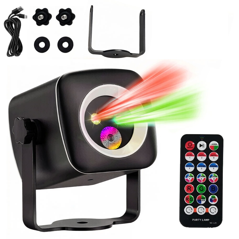 Rgb laserový projektor, světelný efekt Dj, diskotéka, párty osvětlení