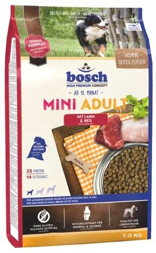 Levně Bosch Adult Mini Jehněčí & Rýže 3kg