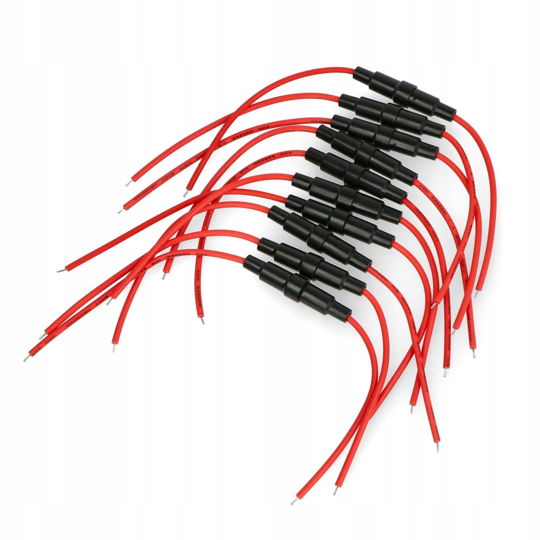 

Gniazdo bezpiecznika 5x20mm z przewodami 10szt.