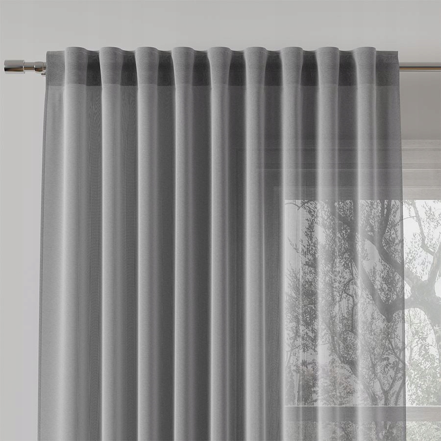 

Zasłona, Zasłony Na Taśmie 250 X 145 cm Szary