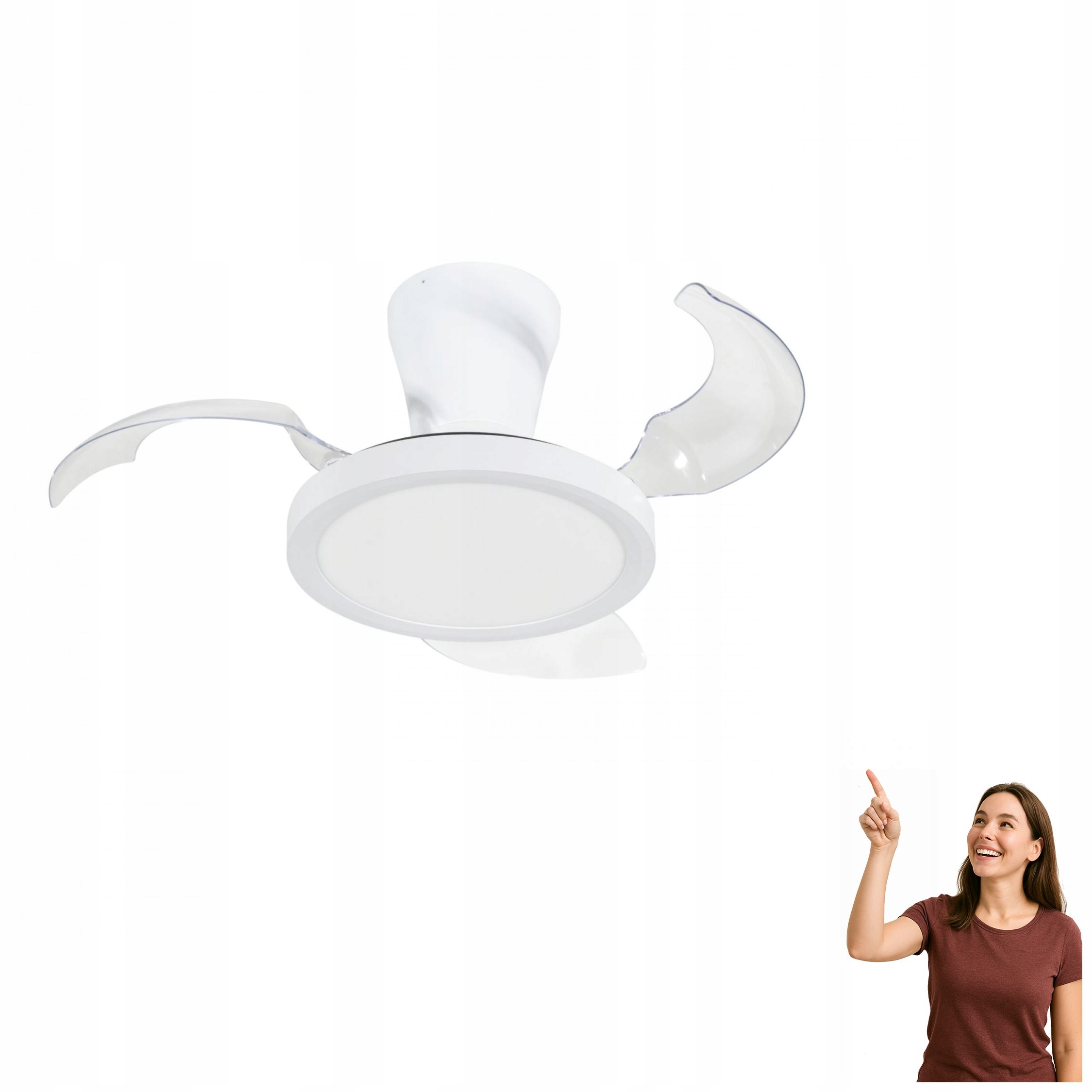 Stropná lampa s ventilátorom Led ventilátor 18 W Breeze White 18198