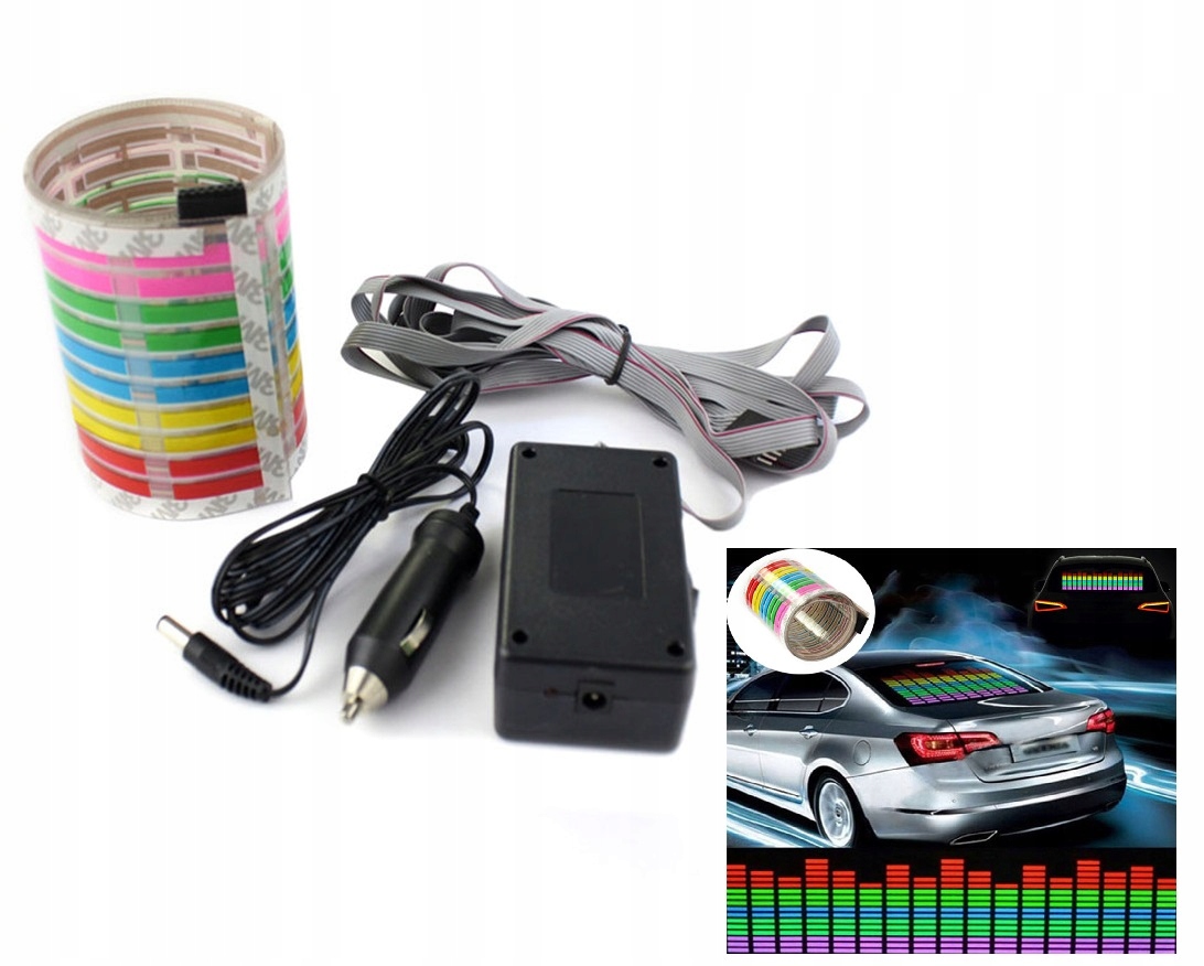 Naklejka korektor muzyczna na szybę samochodowa