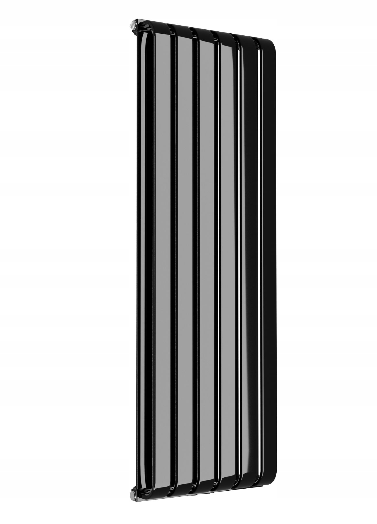Vertikálny dekoratívny radiátor Male 100x395 Čierny lesk