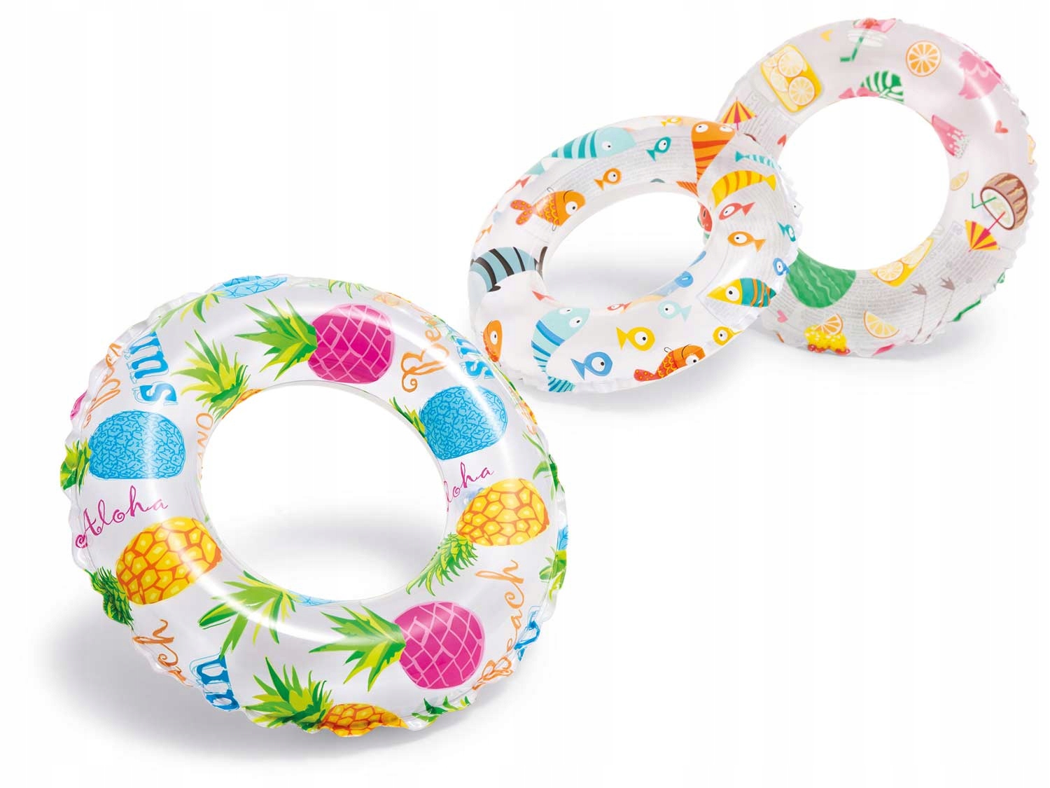 

Koło do pływania trzy 51cm Intex smakołyki
