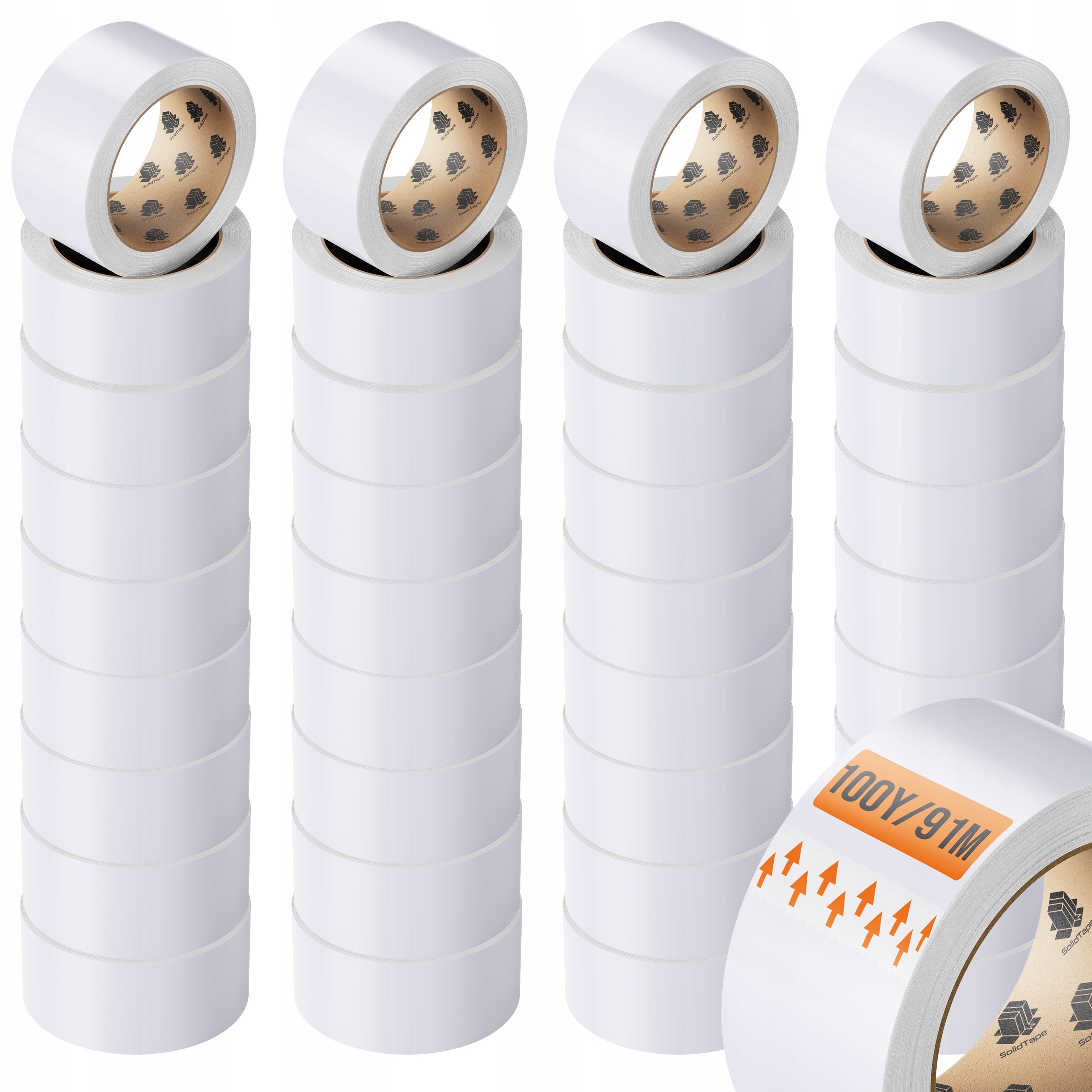 Taśma pakowa klejąca 48/100y taśma bezbarwna Mocna do pakowania 91m