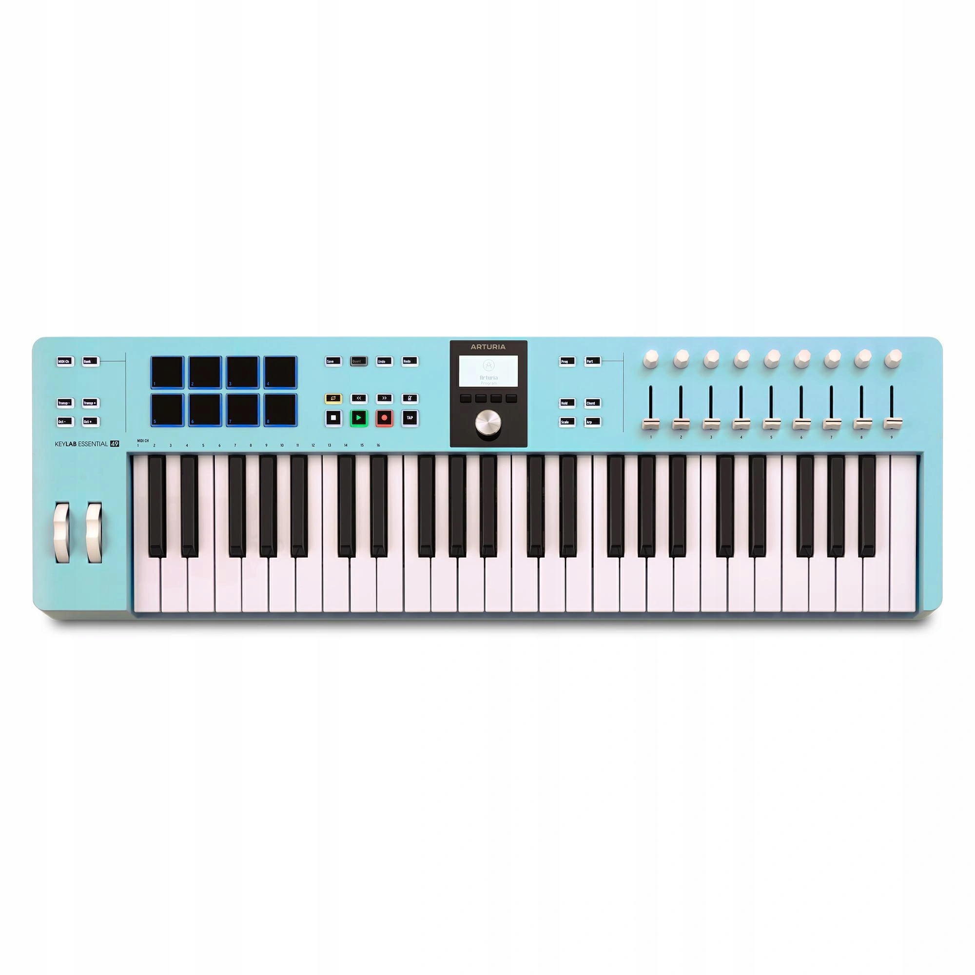 Arturia KeyLab Essential 49 mk3 Aquamarine – ovládací klávesnice midi