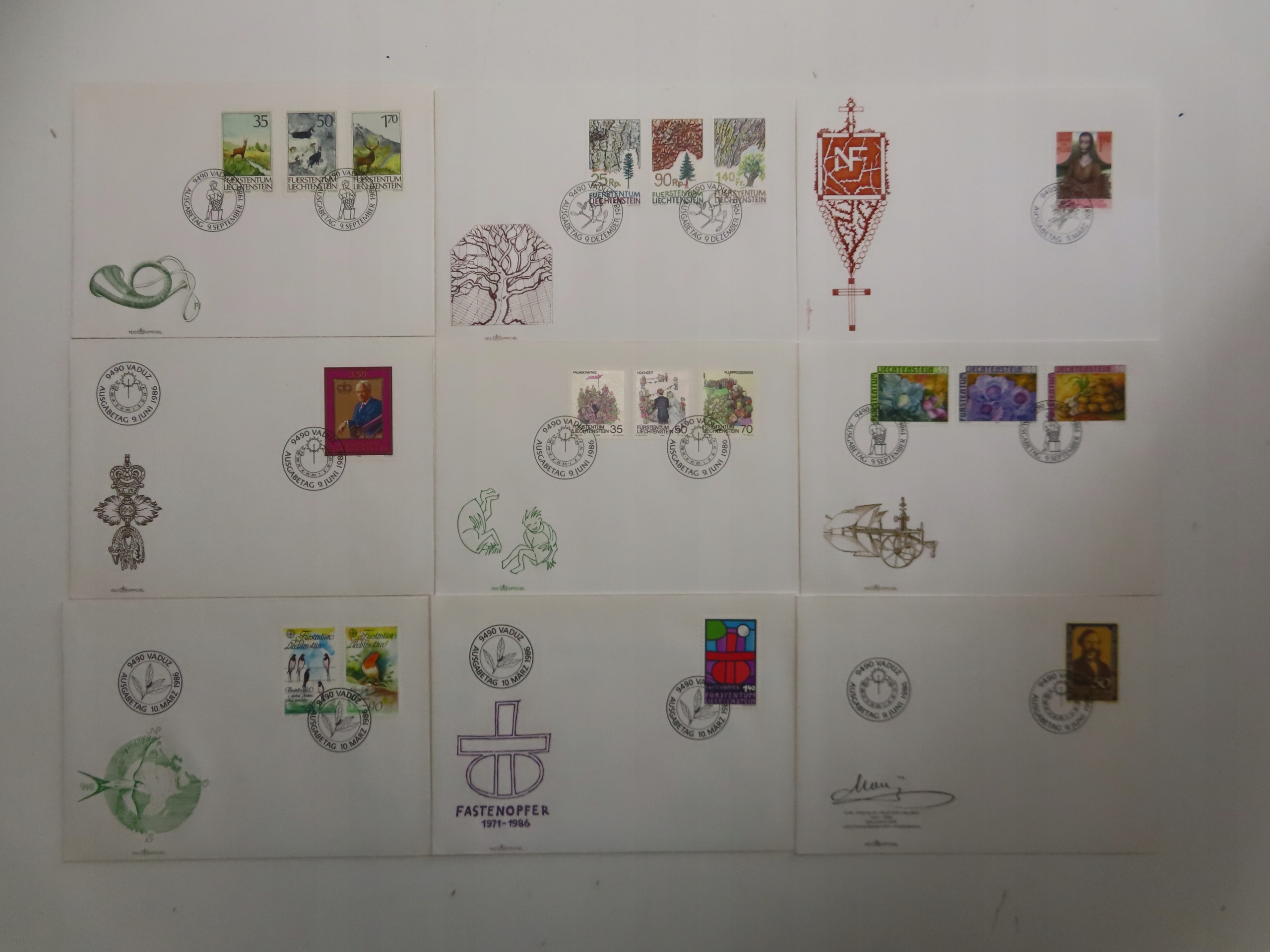 FDC Lichtenstein kas. B9520