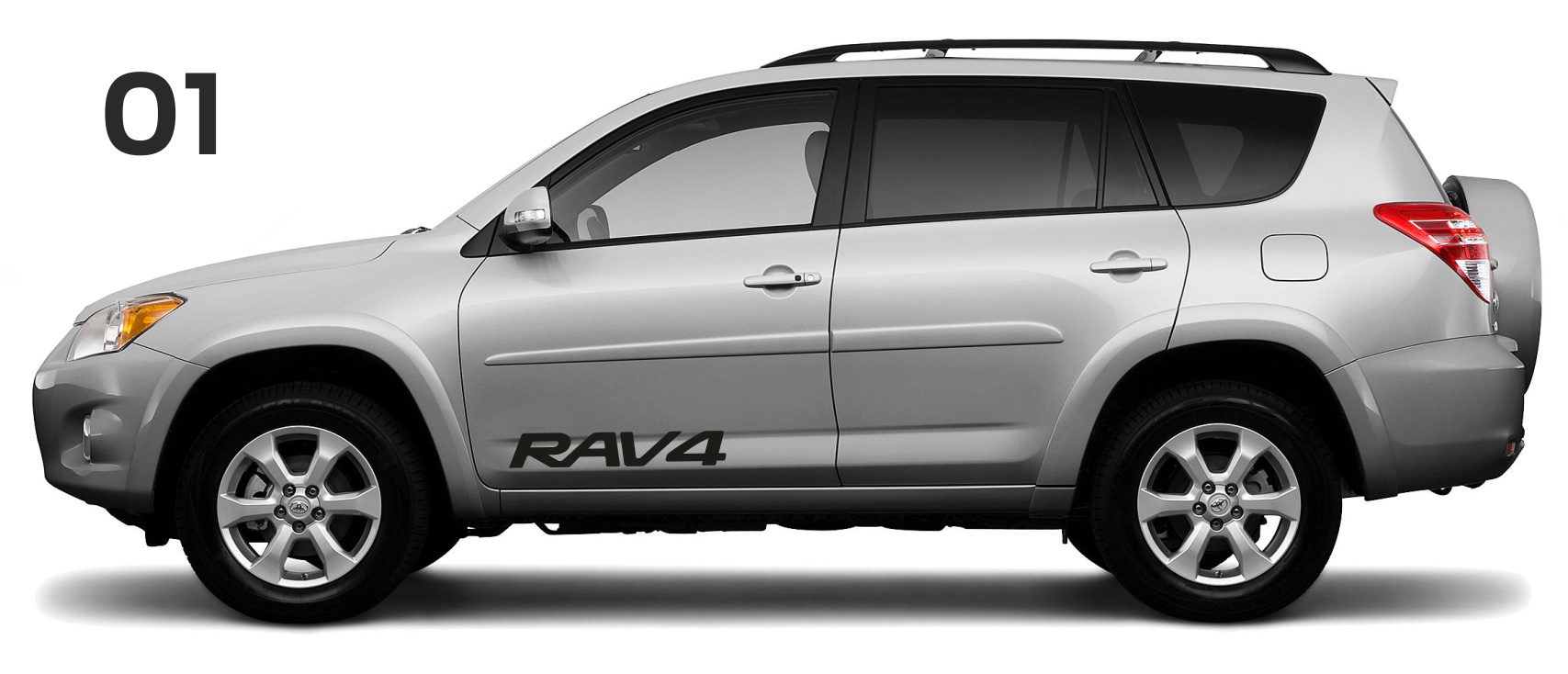 

Naklejki Toyota RAV4 na boki 1 kolor