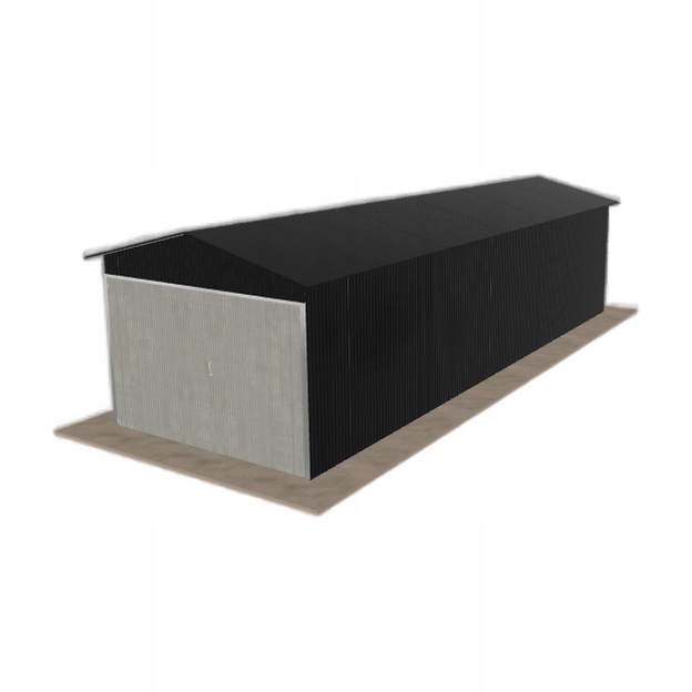 Plechová garáž 3x9 m jednopolohová, dvoupolohová, černá
