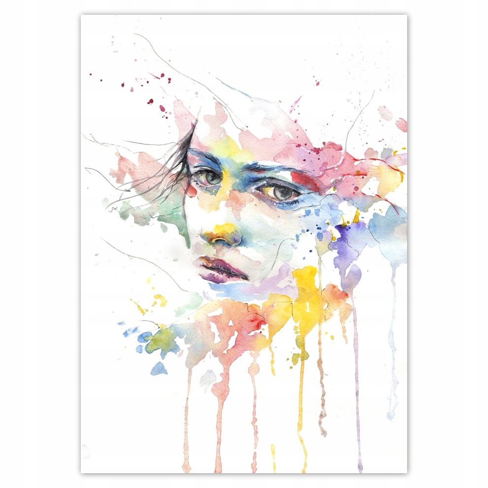 

Naklejki 50x70 Akwarela Portret Postać