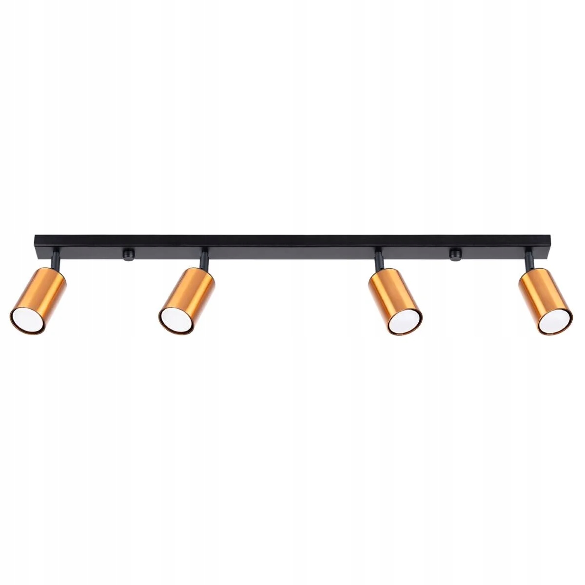 Lampa Spot stropná 4x10W Čierna Medené Tienidlá GU10 Sollux Lighting